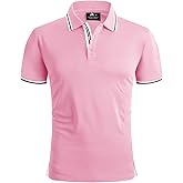 GEEK LIGHTING Polo Shirts for Men Short Sleeve Summer Causal Collared Golf Tennis T-Shirt