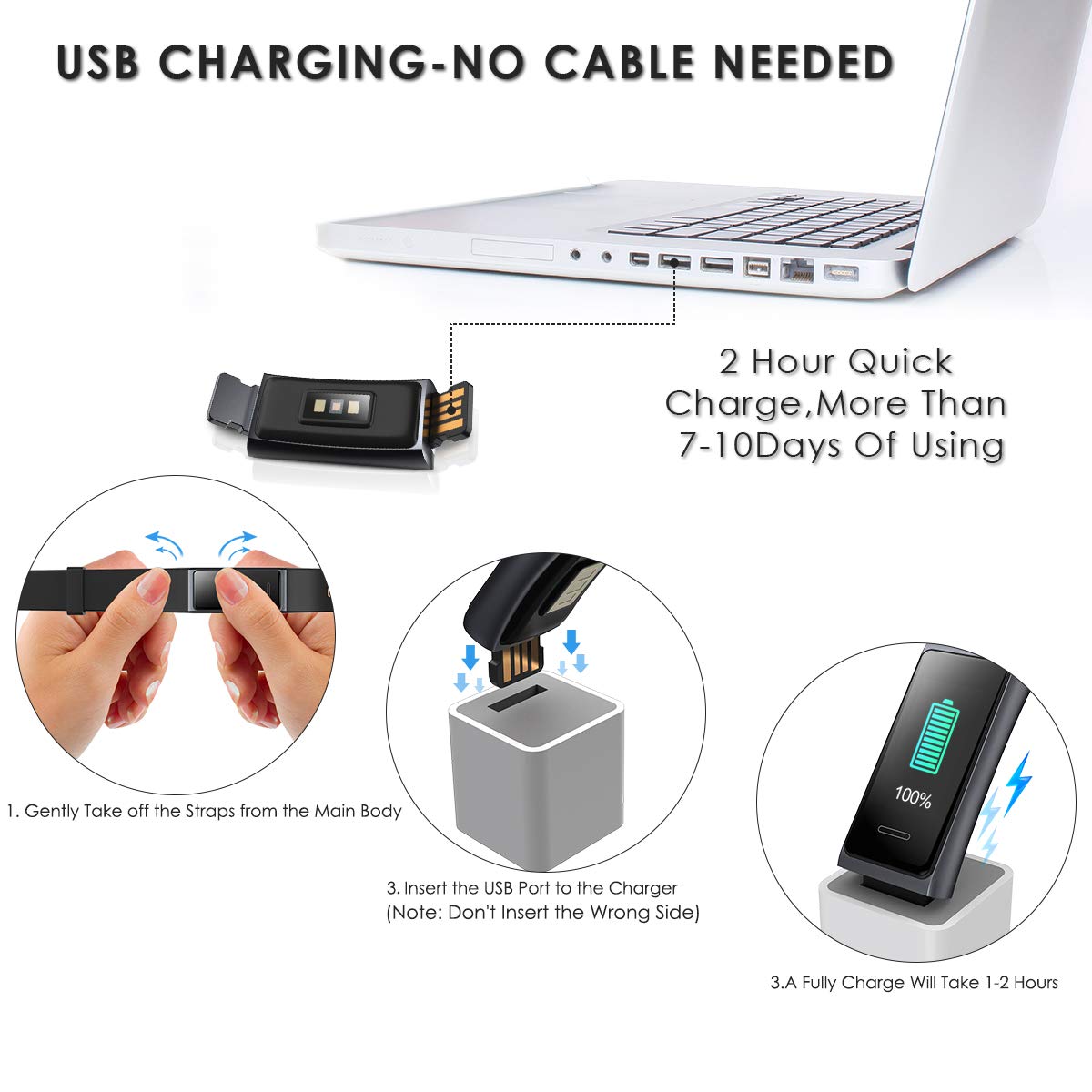 CHEREEKI Pulsera Actividad, Pulsera de Actividad IP68 con Pulsómetro y Presión Arterial, 0.96\