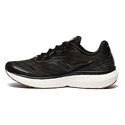 Saucony Men's Triumph 19 Running Shoe, Black/Gum, 9