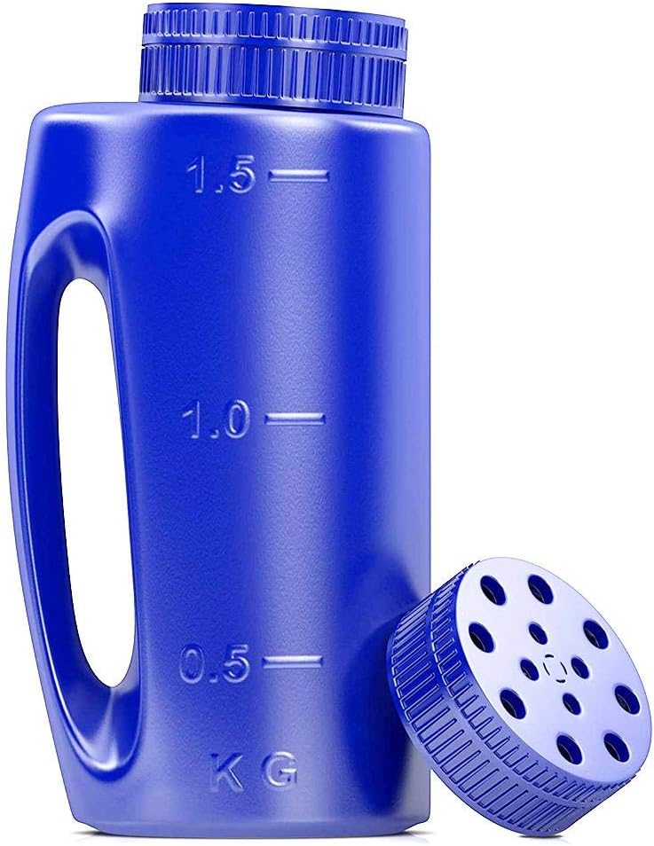 Hand Spreader, Ice Melt Salt Spreader Handheld Shaker for Lawn Seed