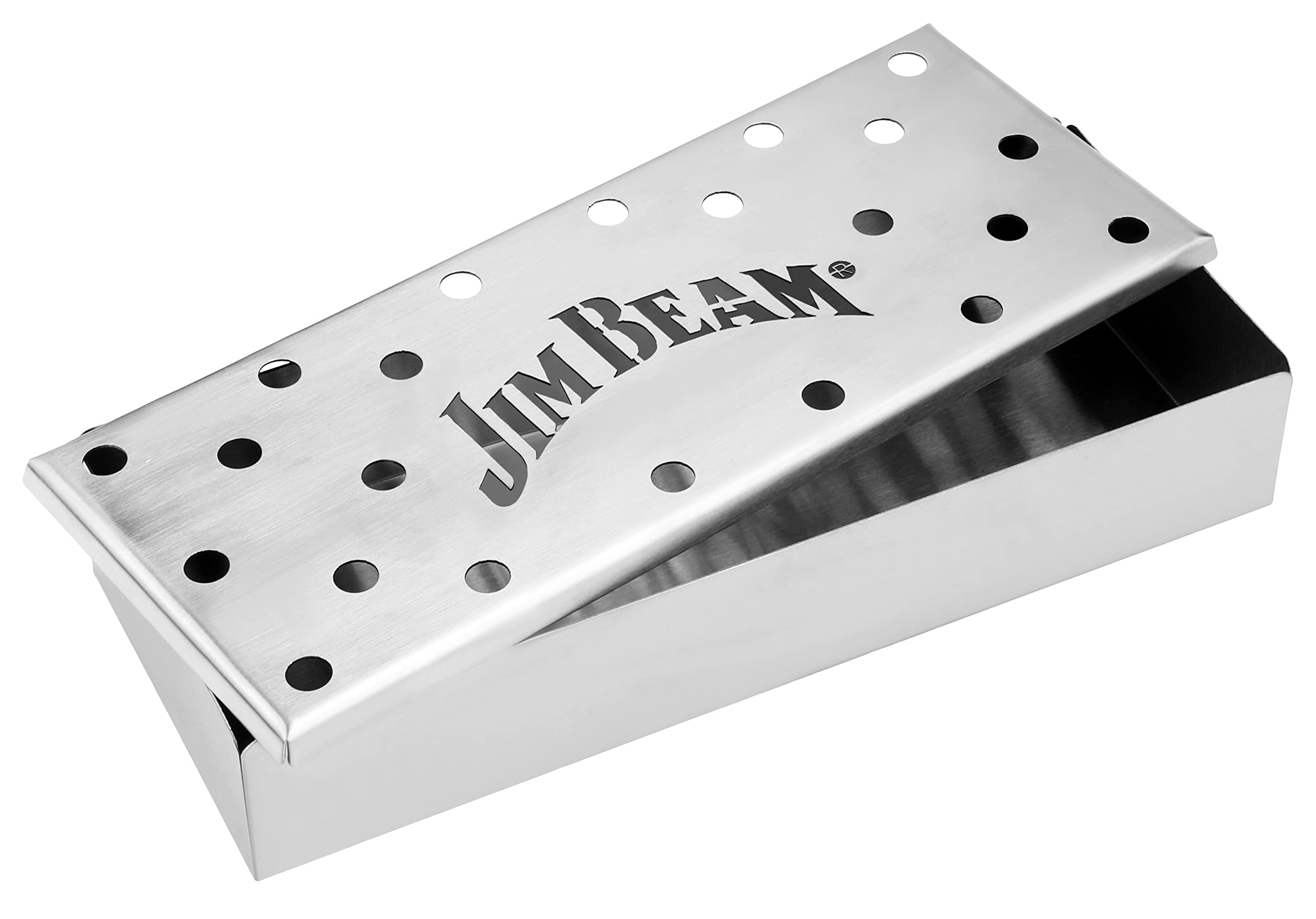 Jim Beam JB0133 Stainless Steel Smoker Box, Silver