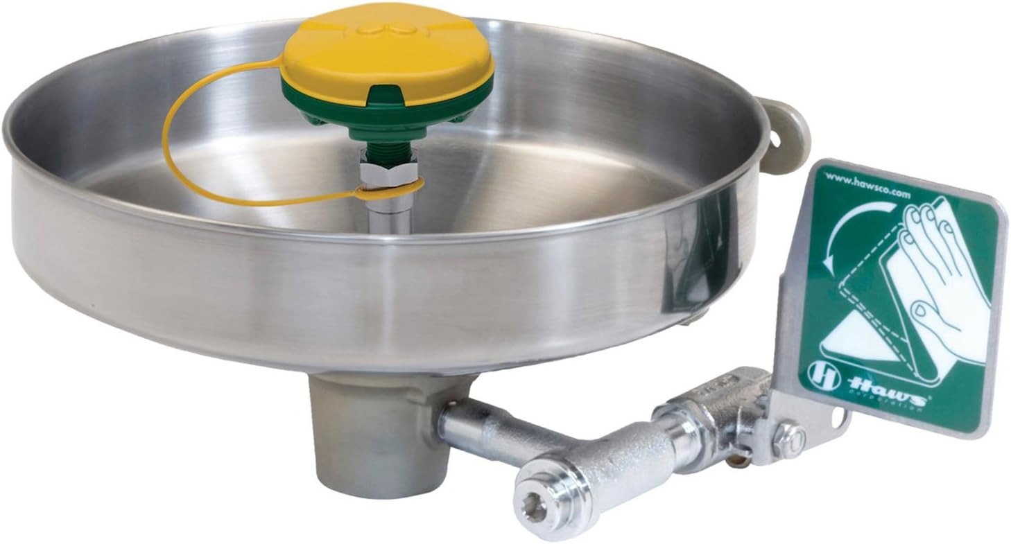 HawsAxion MSR Wall Mounted Stainless Bowl Eye/Face Wash Eye/Face Wash Head