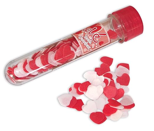 Badekonfetti Herzen Konfettiherzen mit Rosenduft F