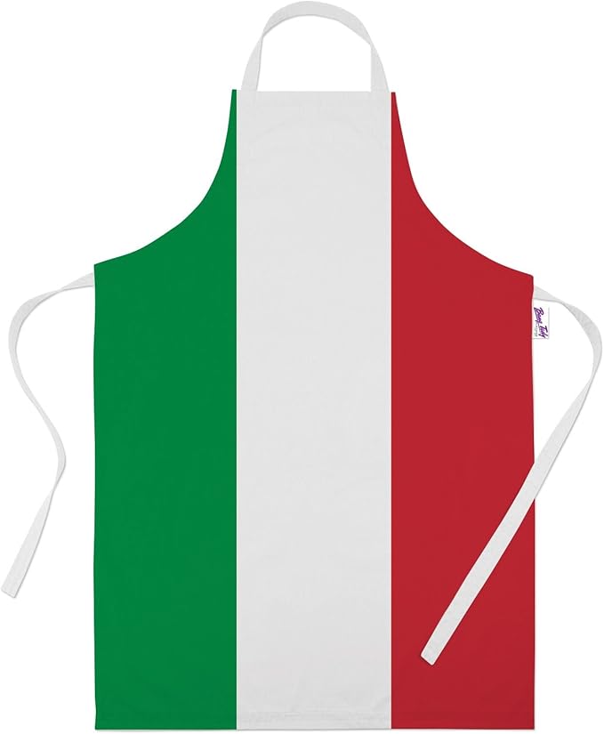 Printed Aprons for Men Funny Italian Flag Baking Gifts Kitchen Apron