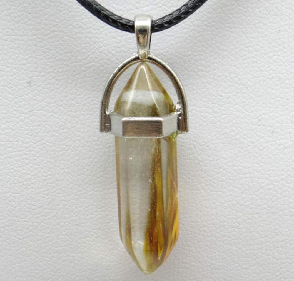 N/B Colgante de Piedra Natural Collar1 Unids Piedra de Ojo de Tigre