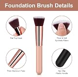 AOOWU Flat Top Foundation Brush Premium Multifuntional Makeup Tool view 3