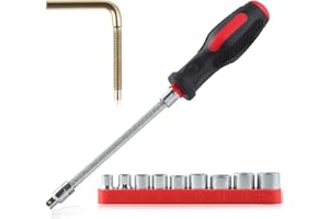 LEONTOOL Belt Changing Tool Clutch Cover Removal Tool with Reversible Socket, Belt Changing Removal Tools Kit, Belt Removal T