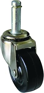 Shepherd Hardware 9193 2-Inch Wheel, Stem Caster with 7/16-Inch Stem Diameter, 80-lb Load Capacity