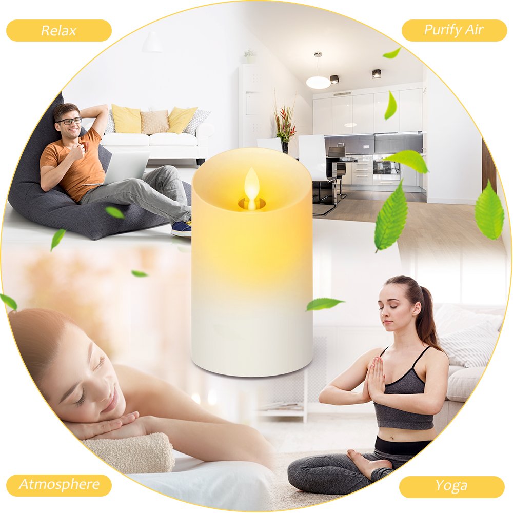 Afloia Aromatherapy Ultrasonic Humidifier 120ml Essential Oil Diffuser Cool Mist Humidifier and Diffuser Flameless LED Light