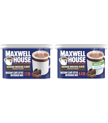 Amazon.com : Maxwell House Instant Cafe-Style Beverage Mix, Suisse