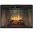 Dimplex Revillusion® 42 Inch Built-in Electric Firebox - Natural Concrete Background - Includes Realistic Faux Logset, Front Glass Panel, Firebox, and Plug Kit