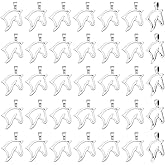 PH PandaHall 100pcs Horse Charms Metal Open Back Bezel Pendants Alloy Animal Equestrian Horsemanship Charm for Western Cowboy Bracelet Necklace Earrings Jewelry Making, Silver