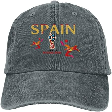 Unisex Spain Football Cup 2018 World Soccer Classic Chapeau Black