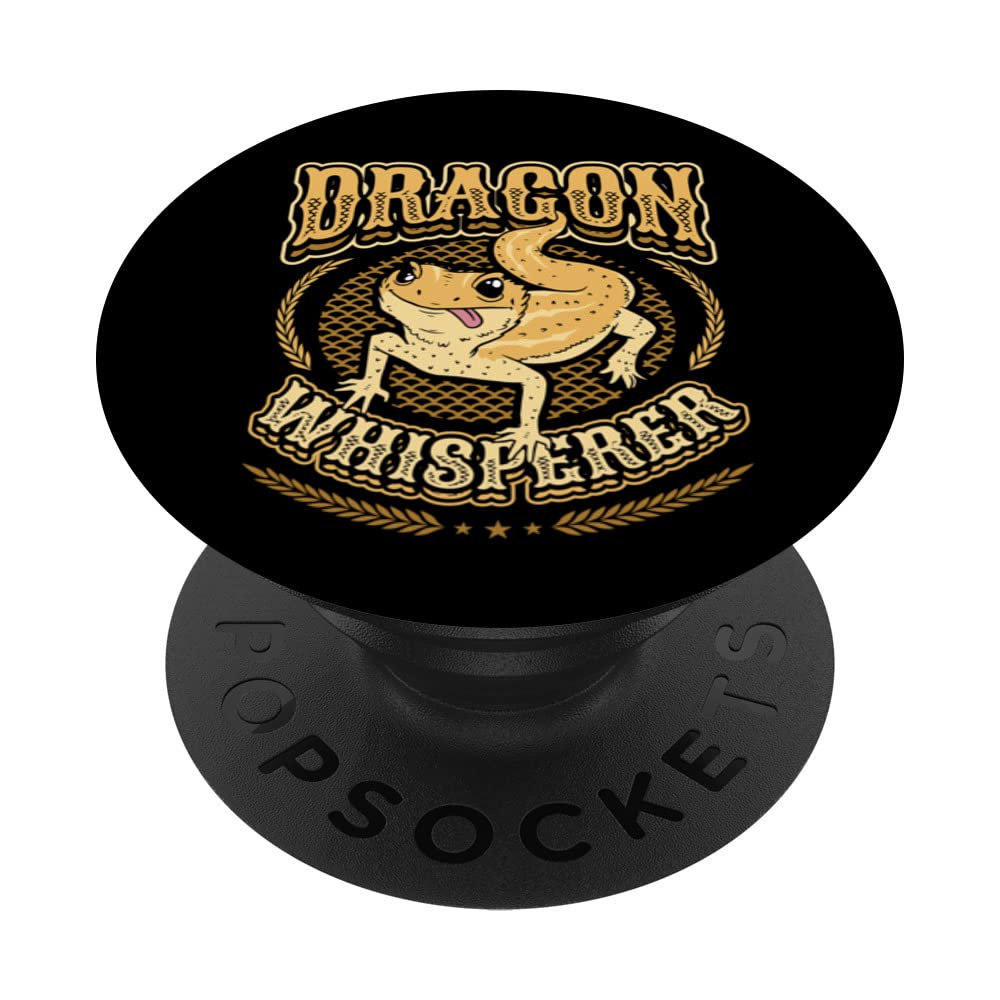 Bearded Dragon Whisperer Reptile Lovers Bearded Dragon PopSockets Swappable PopGrip