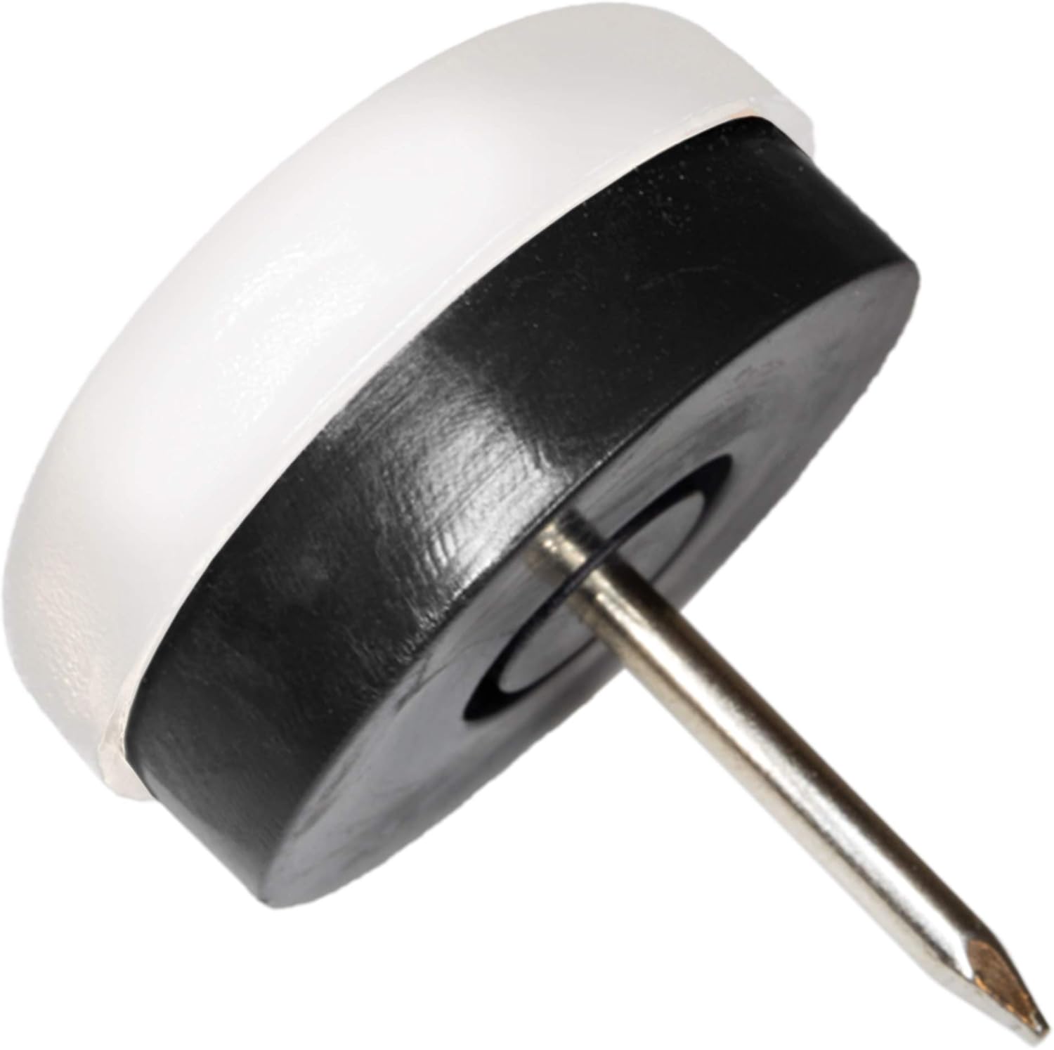 Ferretería para muebles 16 x Deslizante de plástico con clavo y goma Ø