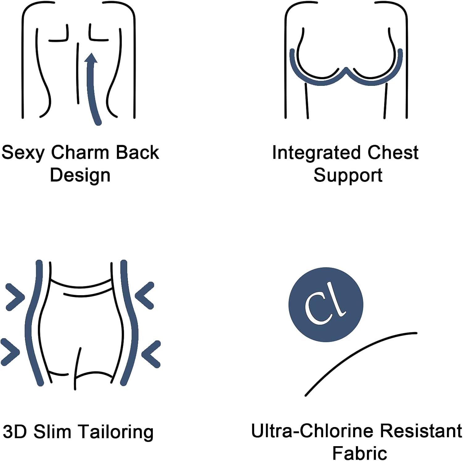 Zando Womens Bathing Suits One Piece Swimsuits Athletic Training Swimsuit Tummy Control Slimming Swimwear for Women: Clothing