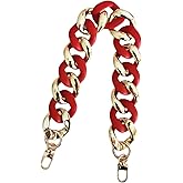 Hongvarey Resin Acrylic Chain Strap for Purse,Handles Chain Strap Replacement,Handbag DIY Chain Accessories