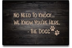 Accssoey Funny Doormat, Door Mat Outdoor Entrance Funny Welcome Door Mats for Home, Dog Door Mat Floor Door Mats Outdoor Indoor Mat Rubber Non Slip Backing 16"(W) X 24"(L)