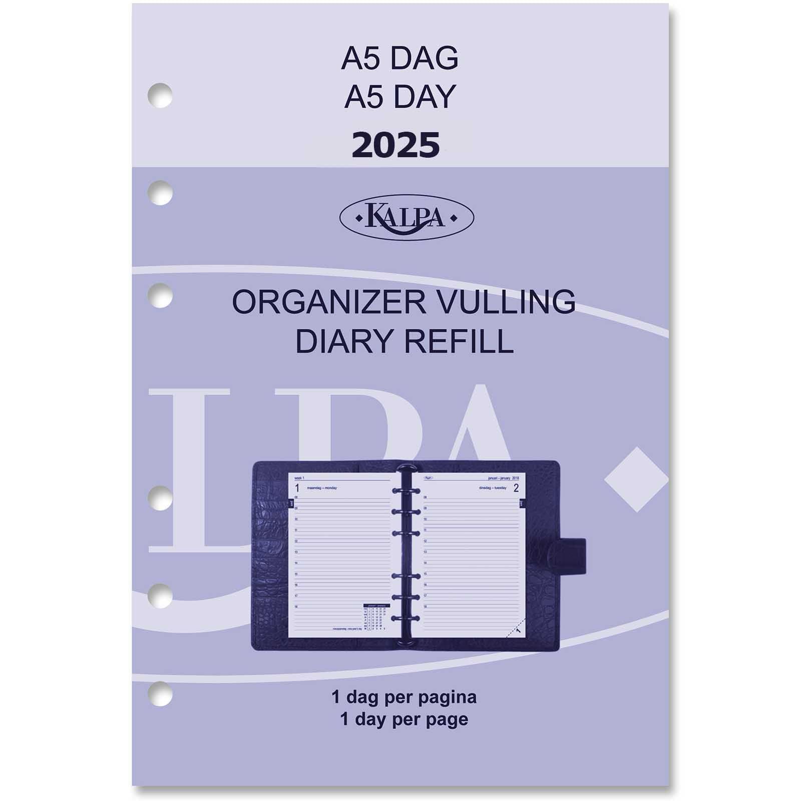 Kalpa Personal Agenda Planereinlagen Organiser Wöchentlich Deutsch Französisch 2024 2025 2026 — image 1