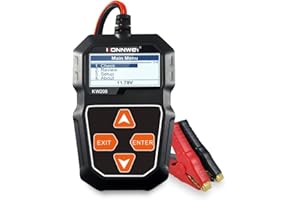 ZYNCUE Car Battery Tester for 6V and 12V Batteries, for KONNWEI KW208 Tests Voltage, Internal Resistance & Charging System