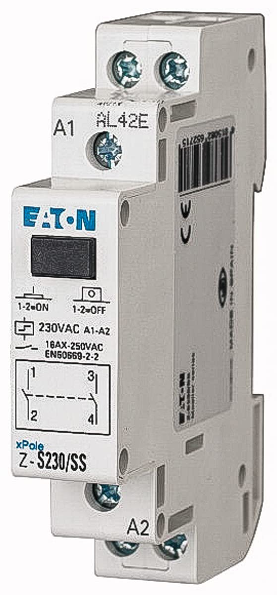 Eaton Latching Relay – S 230/Installation/SS 230 V/16 A/2S Latching Relay 4015082652715
