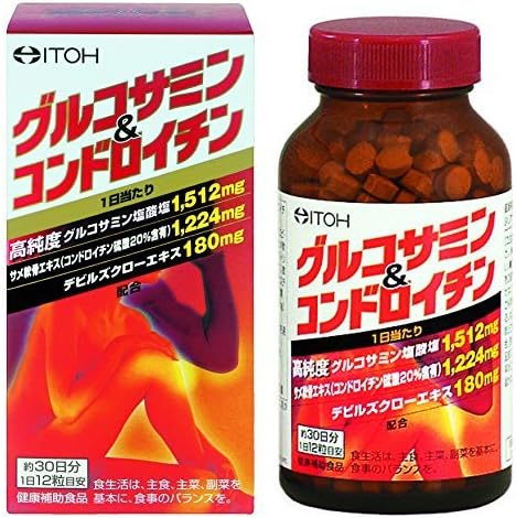 ItohKanpo Glucosamine & Chondroitin About 30 days 300 mg X 360 grains Japan