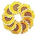 Qingxi Charm 20pcs Yellow Sunflower Sewing on/Iron on Embroidered Patches Clothes Dress Hat Pants Shoes Curtain Sewing Decorating DIY Craft Embarrassment Applique Patches (Yellow Sunflower 20pcs)