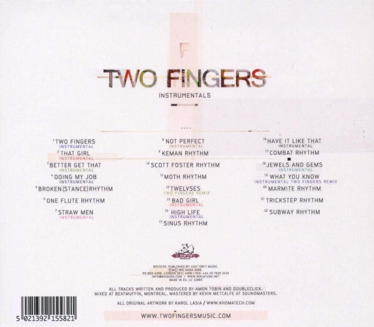 Two Fingers Instrumentals, Multicolor - Image 3