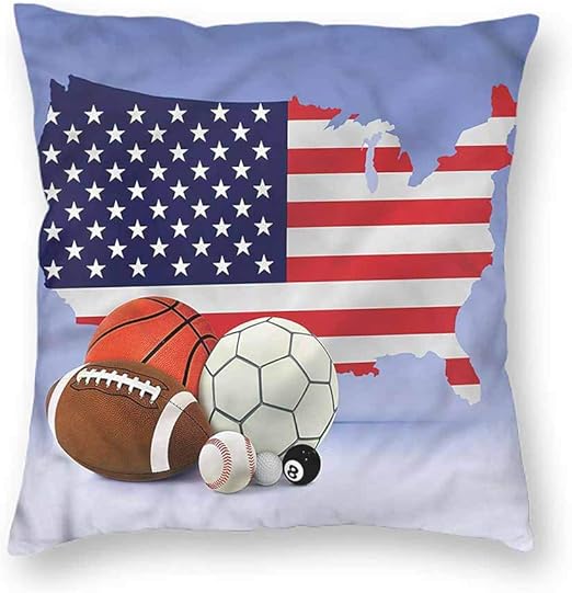 Amazon Com Americana Home Decorative Throw Pillows Case Map