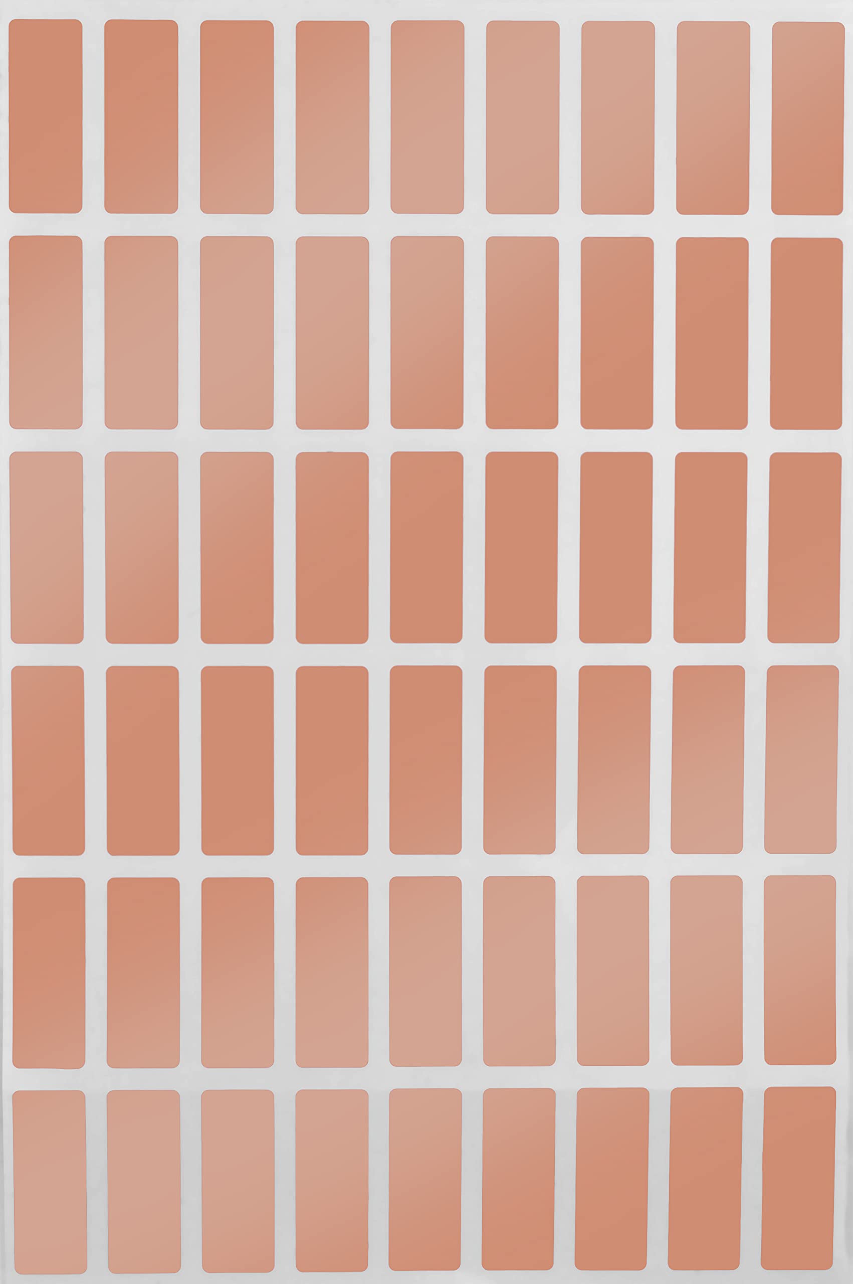 Metallic Labels 2.5 cm x 1 cm - Rose Gold Sticker Sheets (25mmx10mm) - 810 Pack by Royal Green