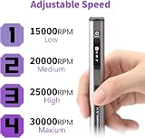 ARROWMAX Mini Engraving Pen Cordless Wireless 4 Speeds 30 Bits USB-C view 4