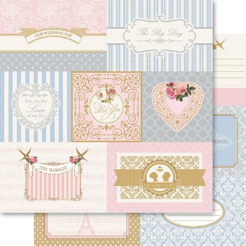 Ruby Rock-It Snippets-Bella My Romance Paper, Acrylic, Multicolour, 31.75x30.48x0.1 cm