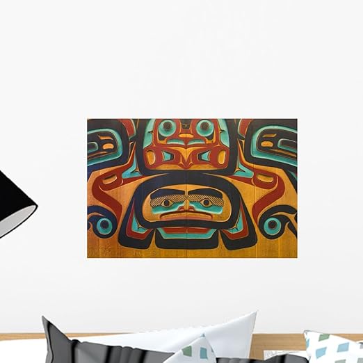 Amazon Com Wallmonkeys Wm273411 Native Tlingit Carving At The