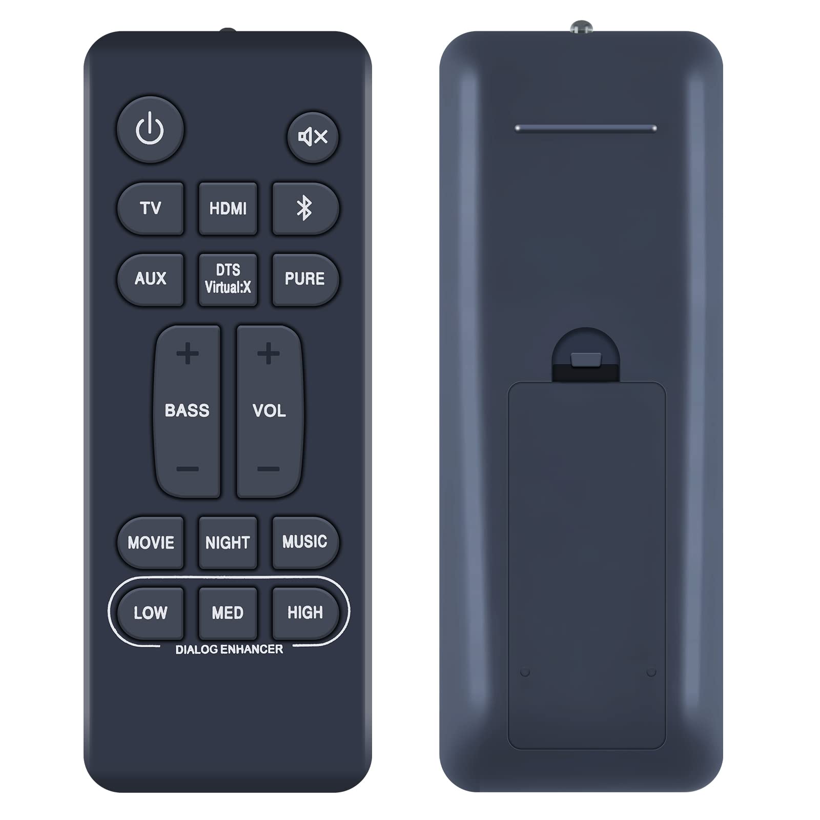 RC-1236 Replacement Remote Control Suitable for Denon Home Theater Sound Bar System DHT-S216 DHTS216 DHT-S316 DHTS316 DHT-S216H DHTS216H RC1236
