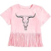 Girls Cowgirl Shirt Cowgirls Country T Shirt Girls Rodeo Western Outfit Kids Cowgirl Short Sleeve Tops