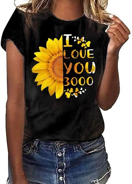 Opinionated Playera de Manga Corta para Mujer, Cuello Redondo, Informal