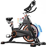 YOSUDA PRO Magnetic Exercise Bike 350 lbs Weight Capacity | Indoor Cycling Bike Stationary with Comfortable Seat Cushion, Silent Belt Drive