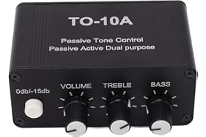 HYUDUO Passive EQ Tuner Treble and Bass Volume Controller NE5532 for PC with 3.5mm Input Output