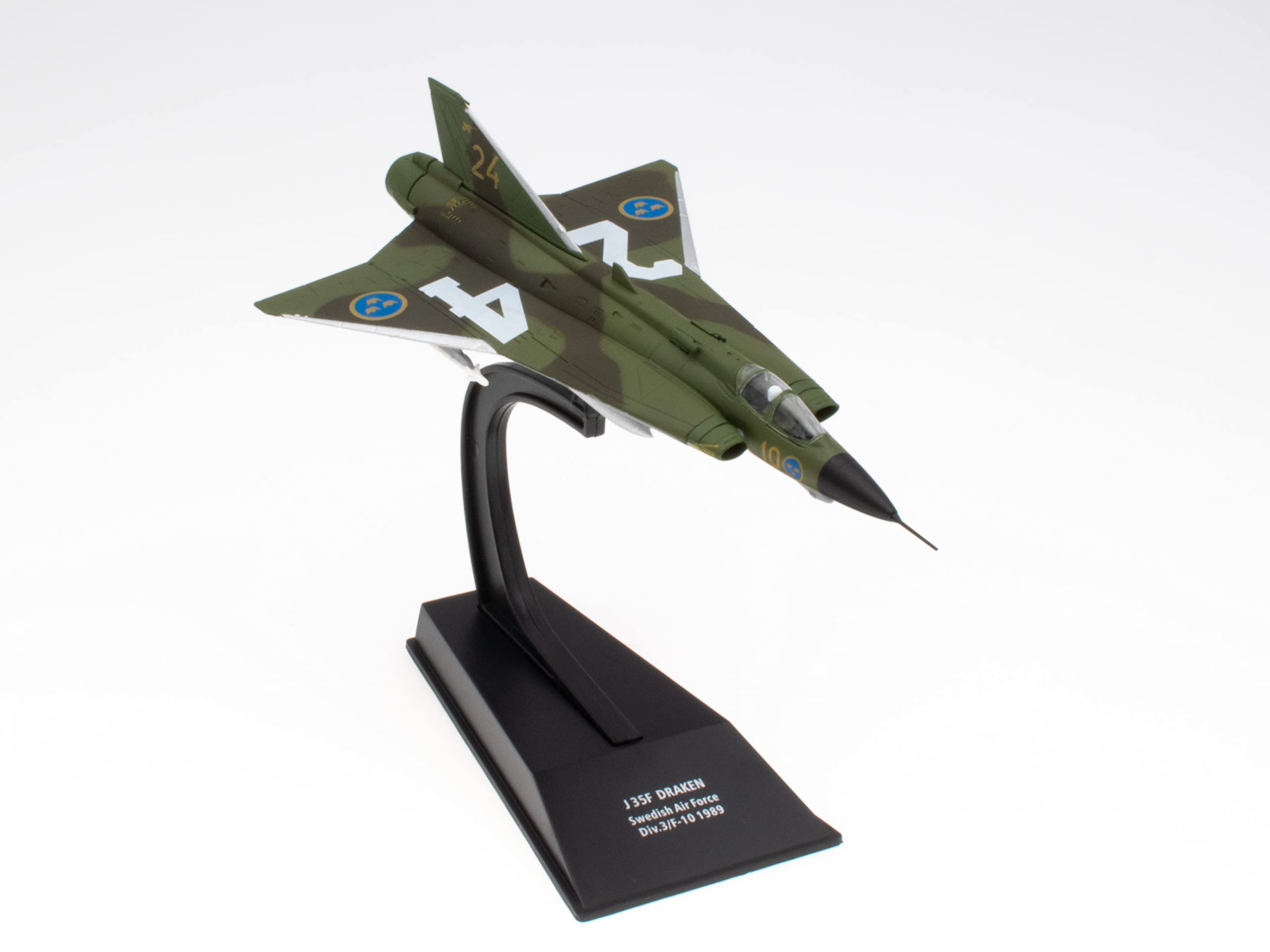 OPO 10 - 1/100 military fighter aircraft compatible with J 35F DRAKEN SWEDISH AIR FORCE 1989 - CP34