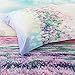 LOVO Fragrance of Provence Lavenders Bedding Set 1x Flat Sheet, 1x Fitted Sheet 2X Pillowcases Queen