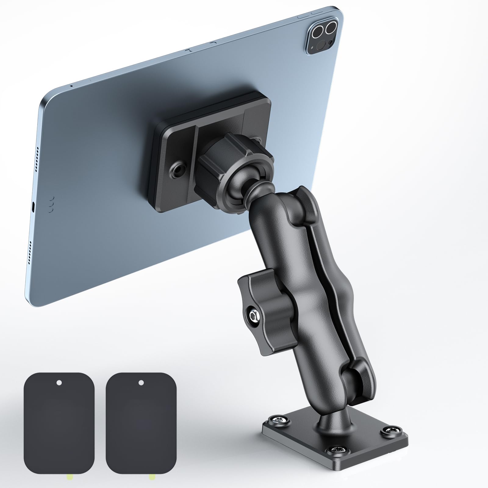 Photo 1 of OHLPRO Magnetic Tablet Car Mount Holder, 360°Rotatable Drill Base iPad Wall Mount, Strong Magnet Tablet and iPad, Galaxy, Kindle, Fire HD, Truck, Car, Desk, Boat
