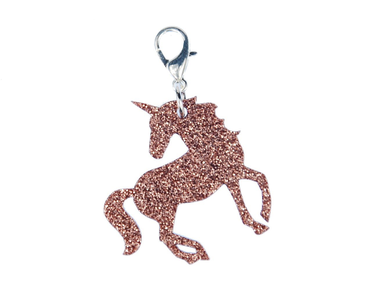 Miniblings Unicorn Charm Pendant For Bracelet Wristlet Fantasy Tale Glitter