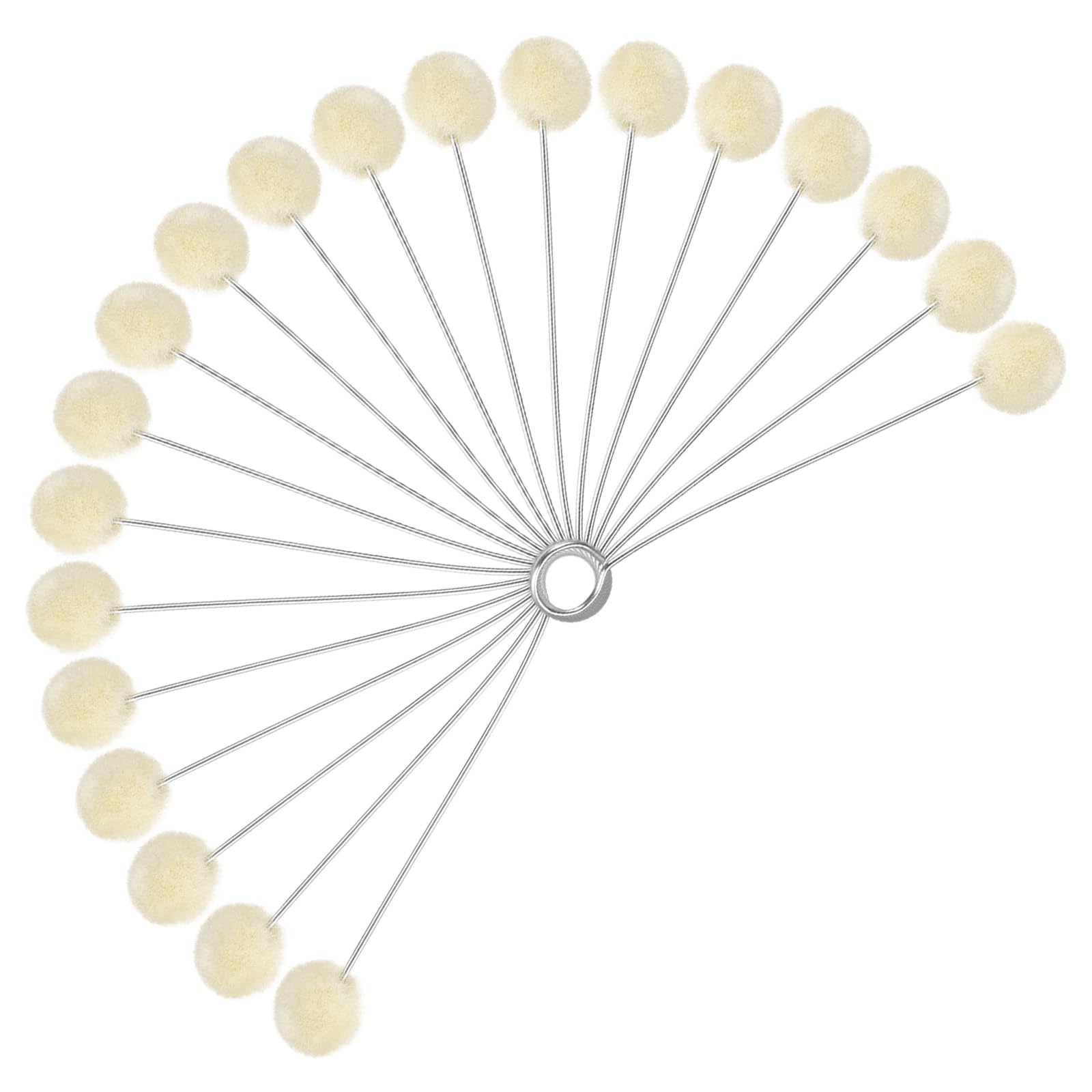 CoCud Wool Daubers, 0.8" x 5.9" (Dia x L), Wool Looped End Wool Daubers Ball Brush Leather Dye Tool - (Applications: for Dying, Crafting, DIY Projects), 20-Pieces