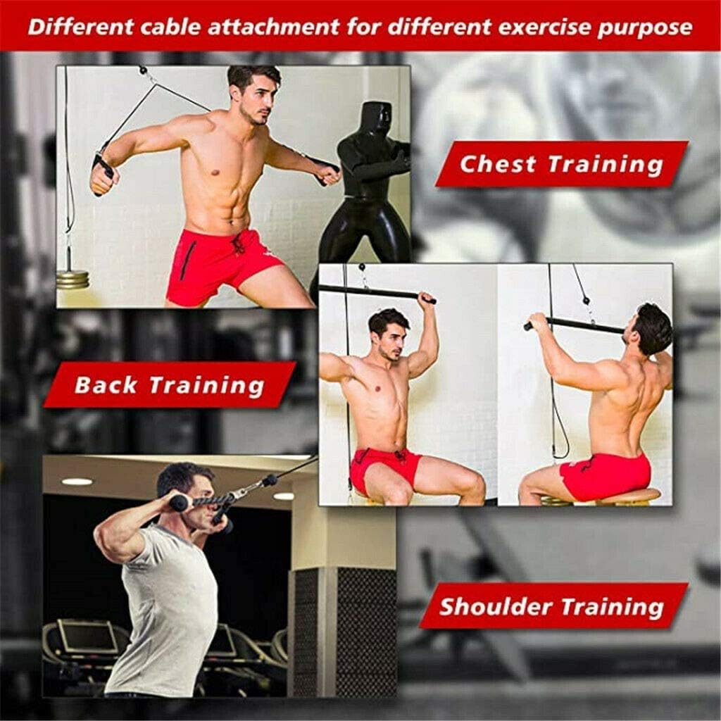 KIKILIVE Forearm Wrist Roller Trainer, Pulley Cable Machine, Arm Strength Blaster Exerciser, Body Training Muscle Strength Fitness Equipment for Training, Physical Therapy, Home Workouts : Sports & Outdoors