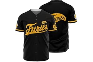KUYBOBCEL Men's The Furies Baseball Movie Jersey Shirts Costume Stitched