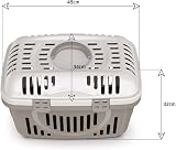 CAT CENTRE Blue Transparent Lid Pet Carrier Small Medium Animals Portable view 2