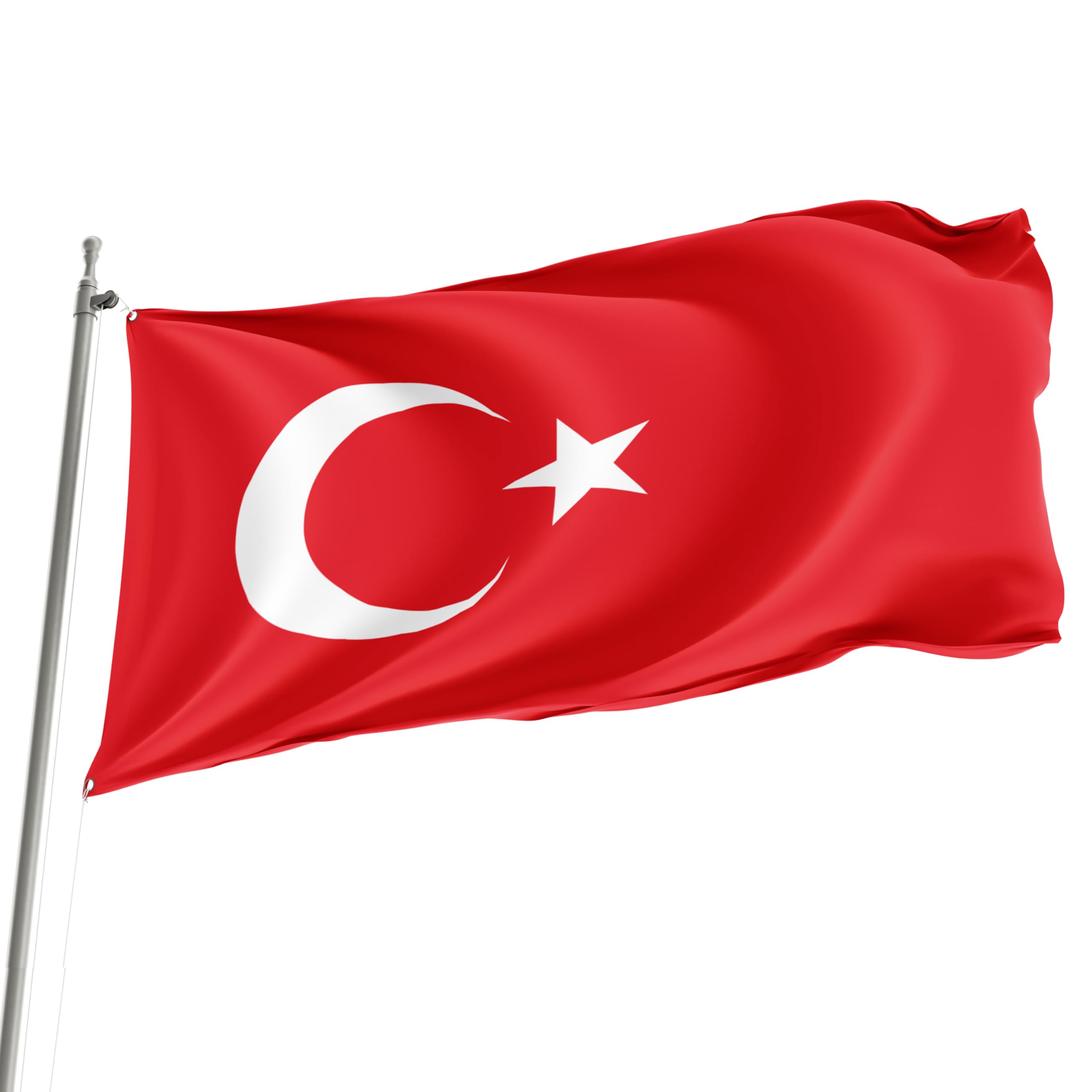 Republic of Türkiye (Turkey) - 150cm x 90cm Festival Event Flag