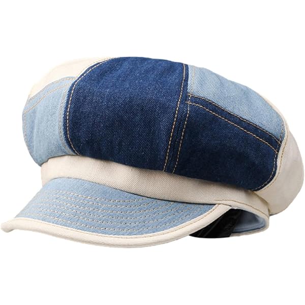 Women Denim Newsboy Cap Slouchy Newsboy Hat Visor Beret Flat