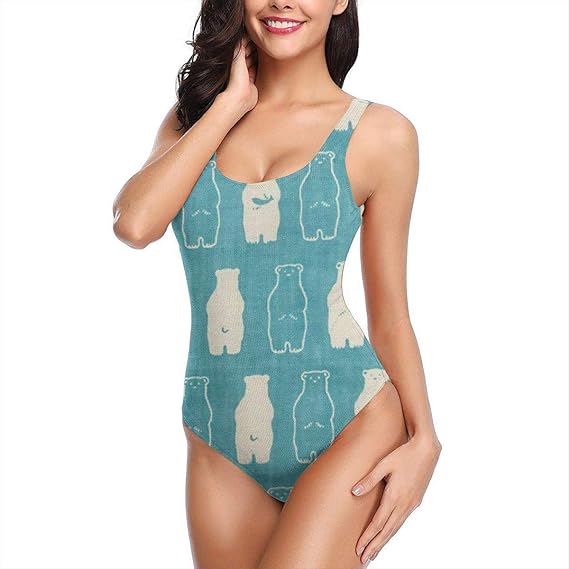 Amazon Co Jp かわいいシロクマシロクマ ビキニ セクシー ハイウエストレディース ワンピース 水着 レディース 水着 ビキニ 女子 冬 温泉 海水着 ビーチ 海外旅行 海水浴 スイムウェア チェストパッド 服 ファッション小物