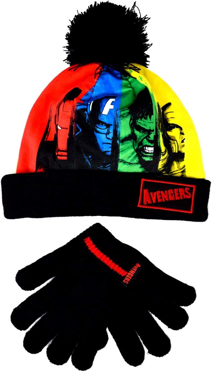 Marvel Avengers Set Di Berretto E Guanti Invernali 4 Colori Nero 9 10 Anni Amazon It Abbigliamento